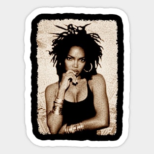 Lauryn Hill 80s 90s // Vintage Distressed Sticker